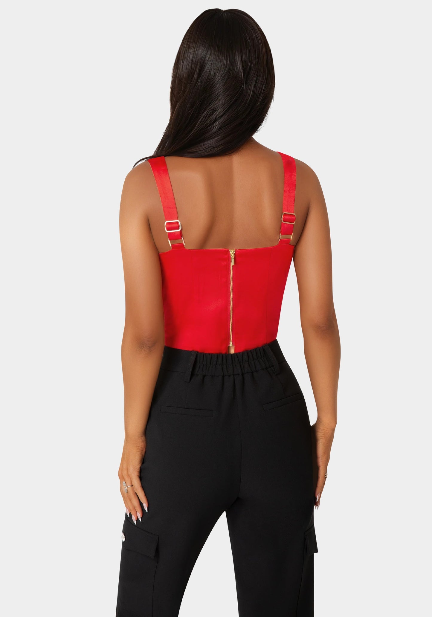 Front Drape Corset Top