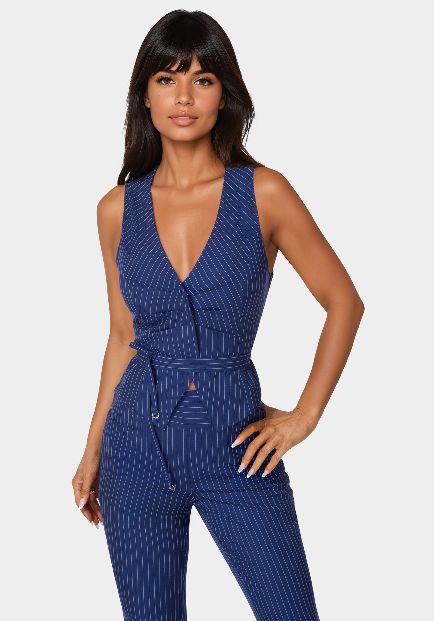 Tailored Stripe Vest