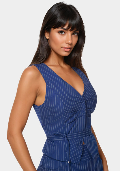 Tailored Stripe Vest