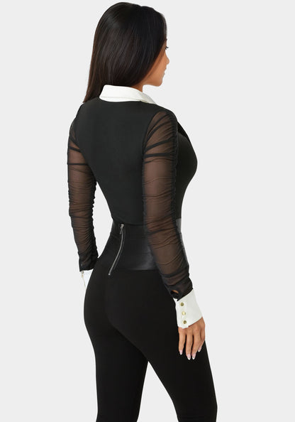 Shirt Neckline Bodysuit