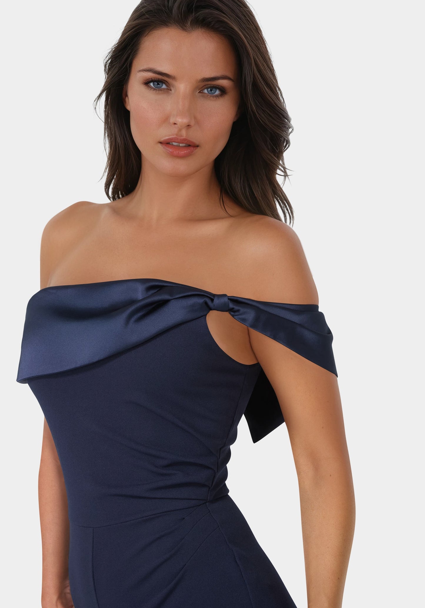 Off Shoulder Straight Leg Jumpsuit