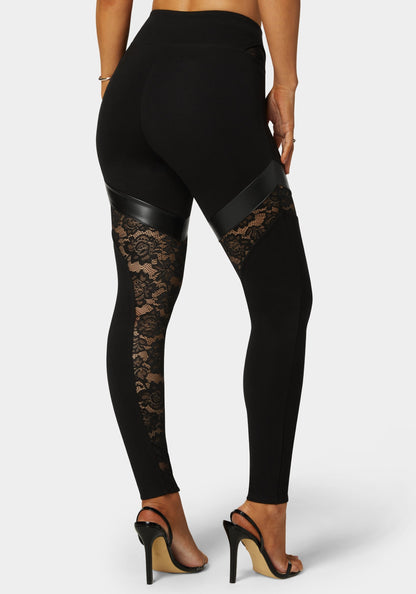 High Waist Combo Piecing Legging