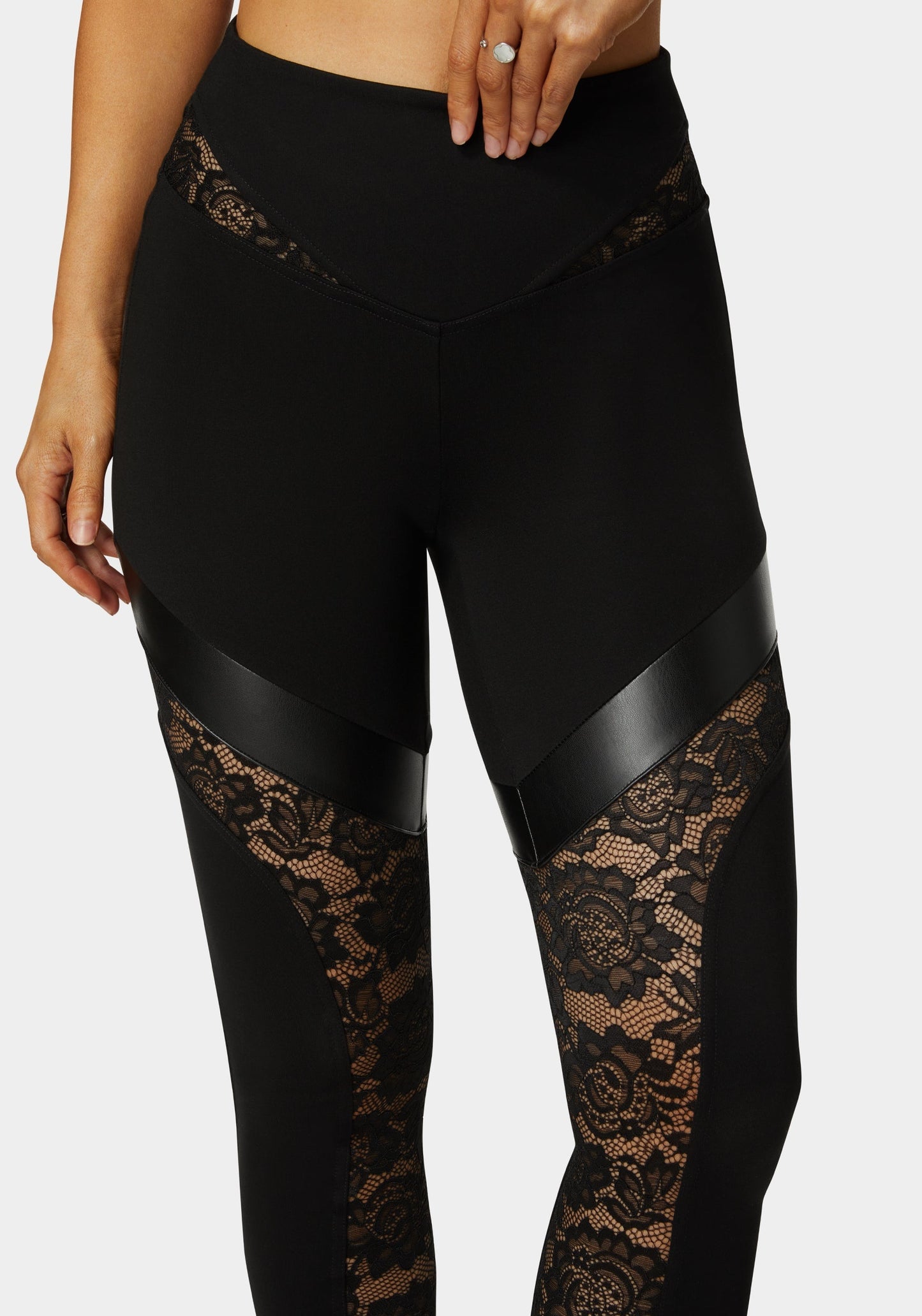 High Waist Combo Piecing Legging