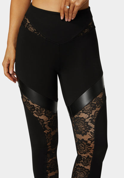 High Waist Combo Piecing Legging
