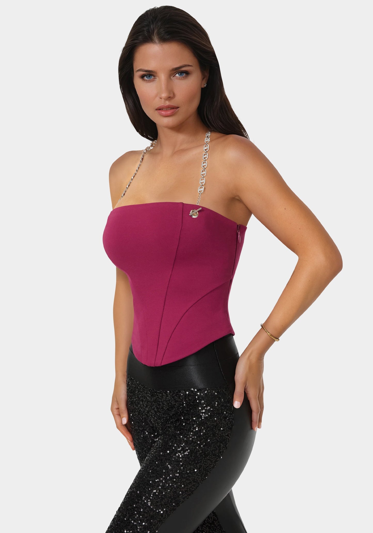 Chain Halter Corset