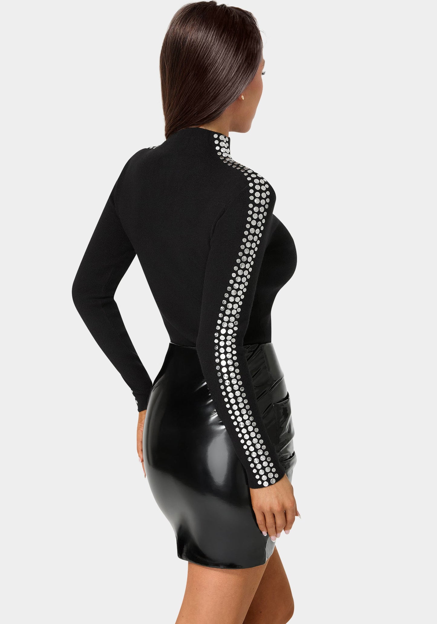 Studded Long Sleeve Sweater