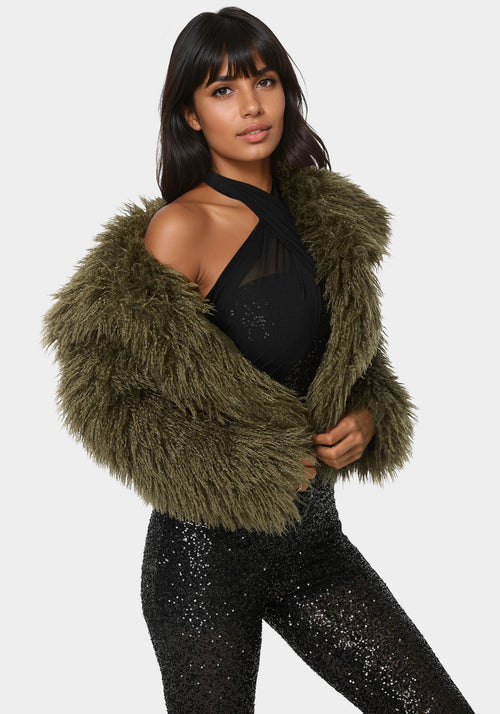 Luxurious Faux Fur Jacket