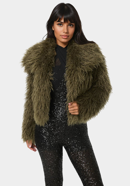 Luxurious Faux Fur Jacket