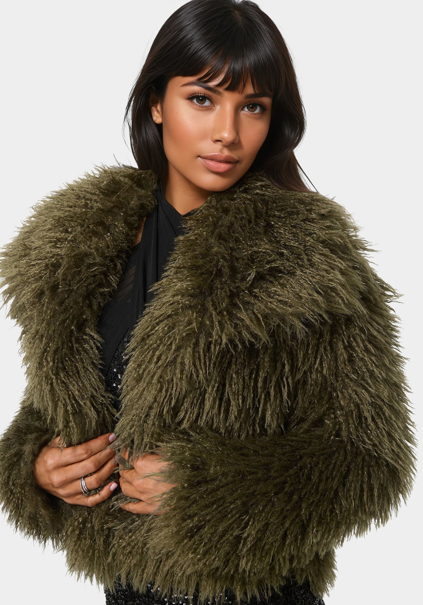 Luxurious Faux Fur Jacket