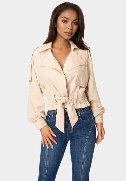 Cropped Trench Jacket