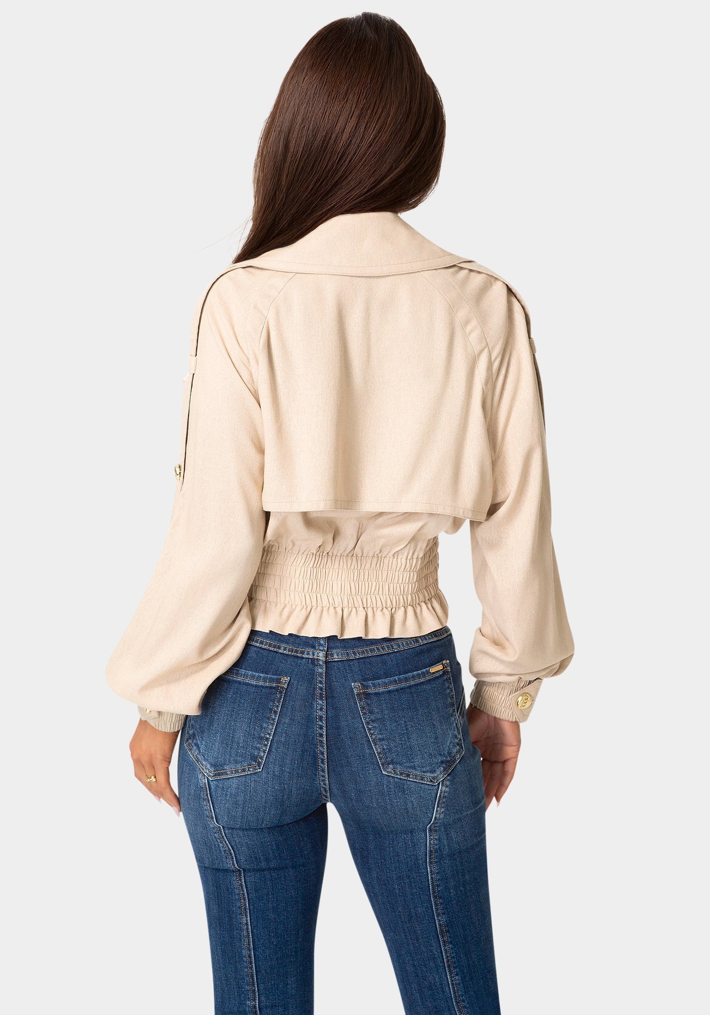 Cropped Trench Jacket