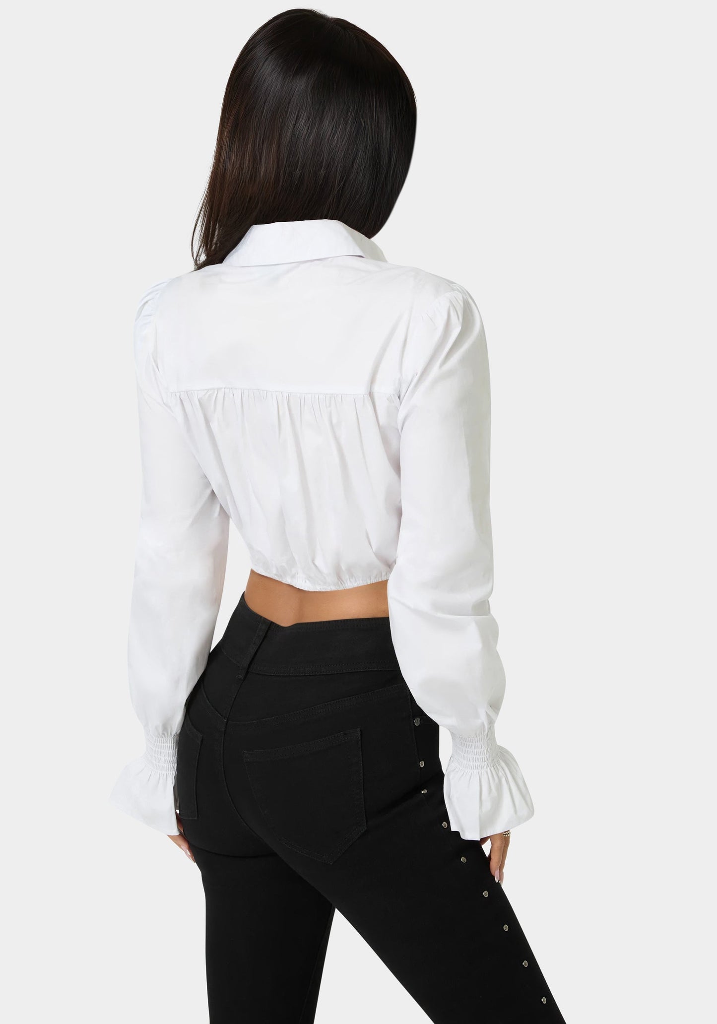 Poplin Denim Top