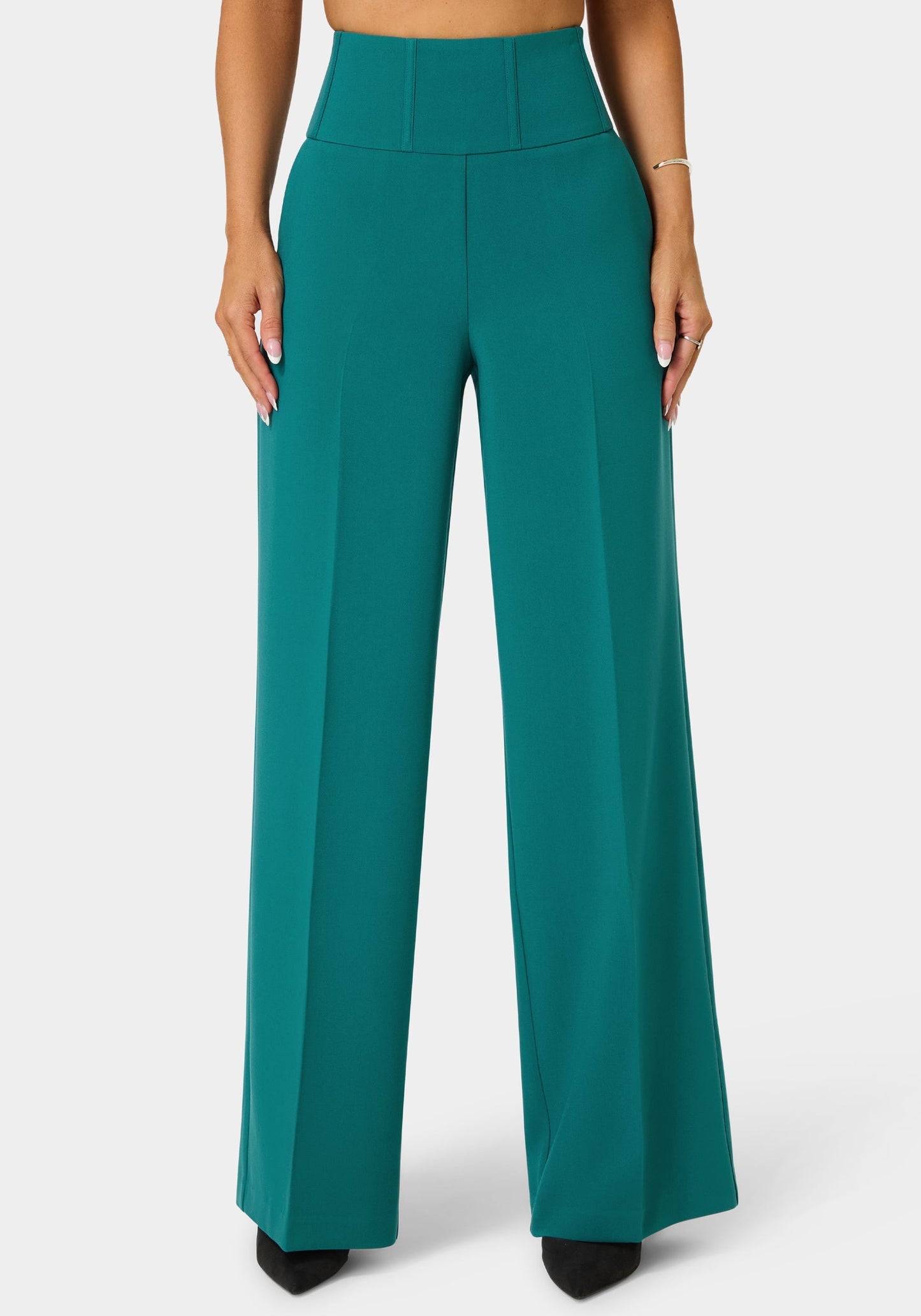 Tailored High Waist Palazzo Leg Pant