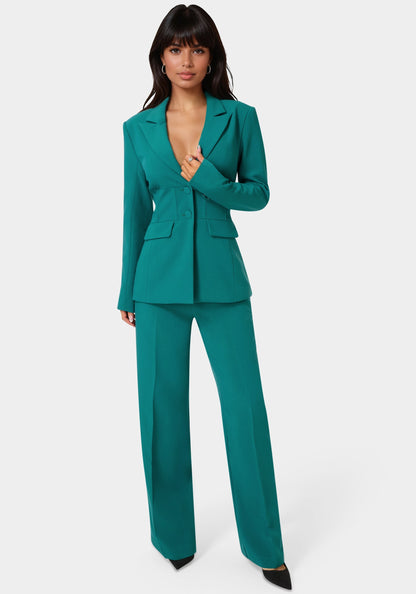 Tailored High Waist Palazzo Leg Pant