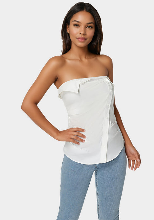 Ruched Asymmetric Top