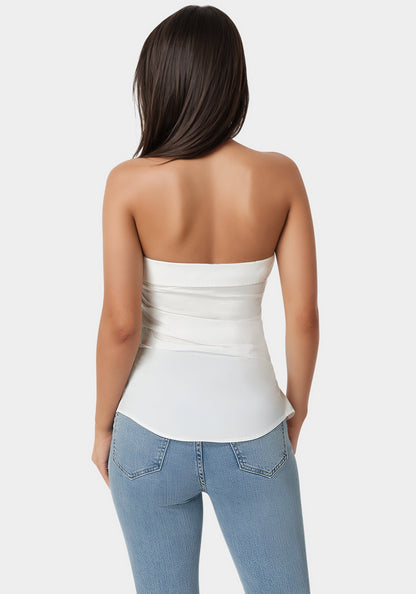 Ruched Asymmetric Top