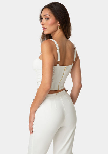 Fitted Linen Bustier
