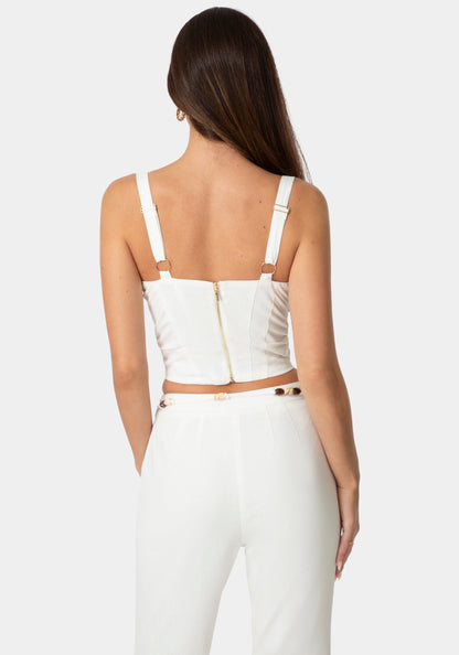 Fitted Linen Bustier