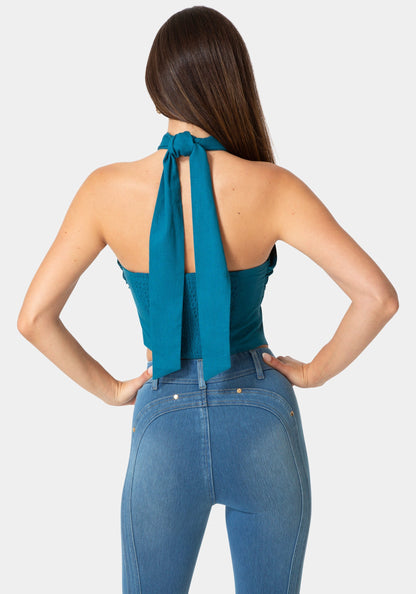 Versatile Scarf Linen Top