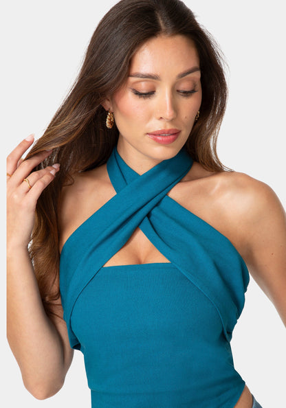 Versatile Scarf Linen Top