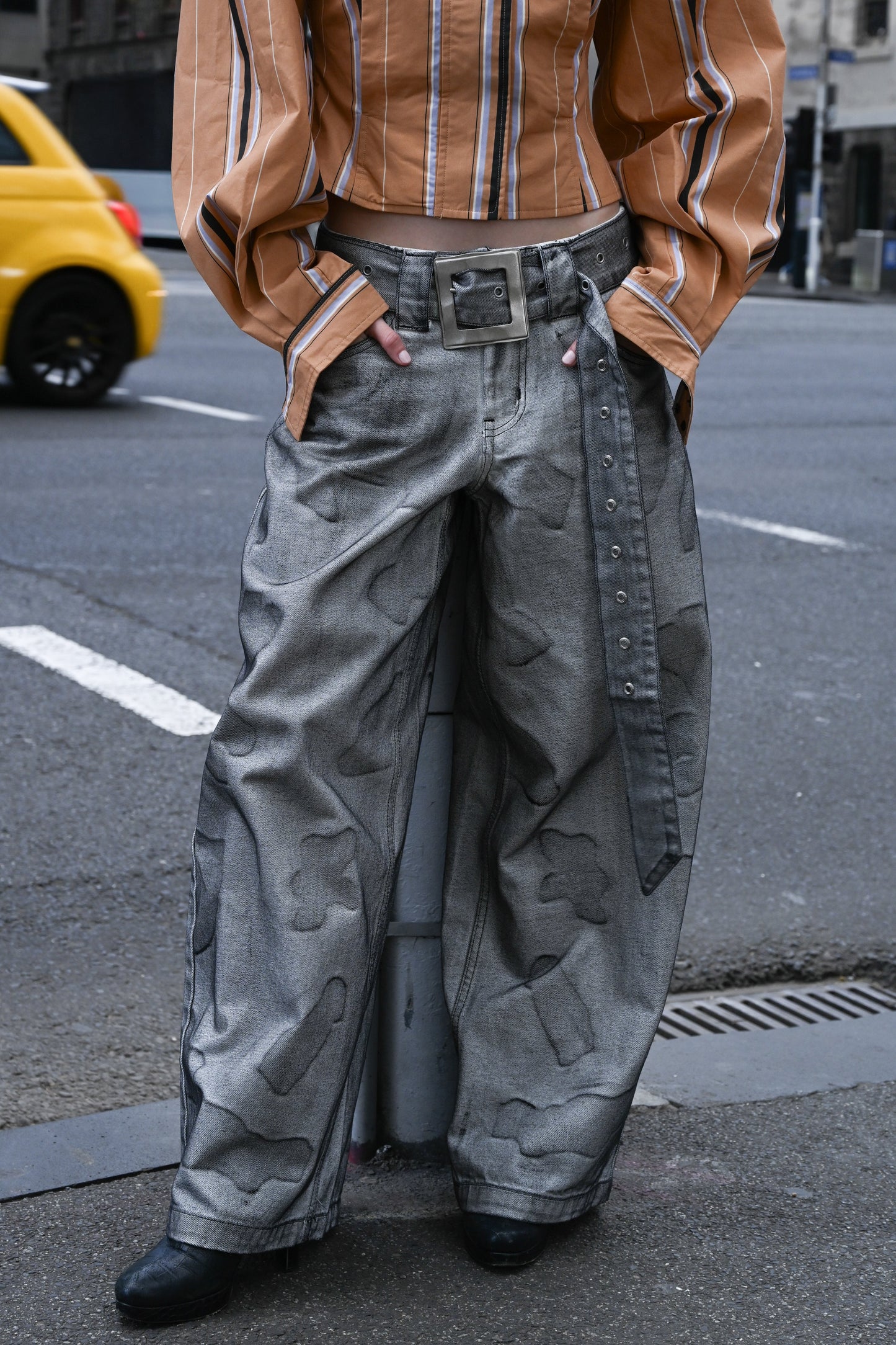 Faria Belted Jeans