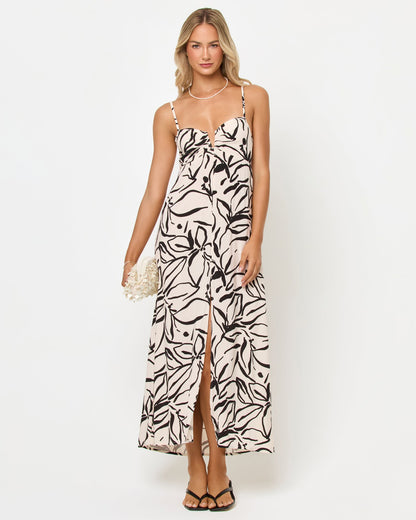 Chara Maxi Dress - Heavy Petal