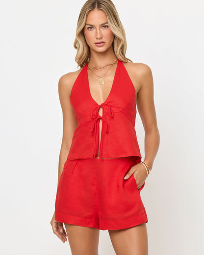 April Top - Flame