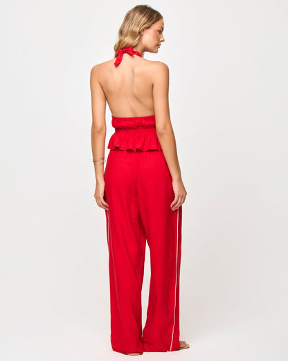 x The Salty Blonde Sur Pant - Flame-Cream