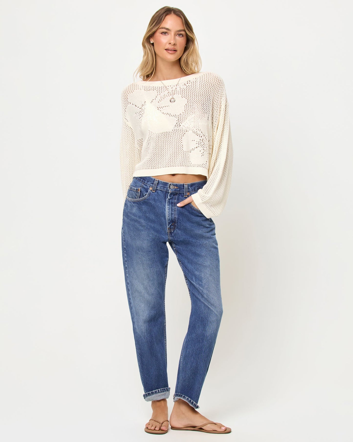 Island Time Sweater - Cream