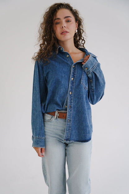 Noah High Rise Cropped Barrel Jeans Light Wash