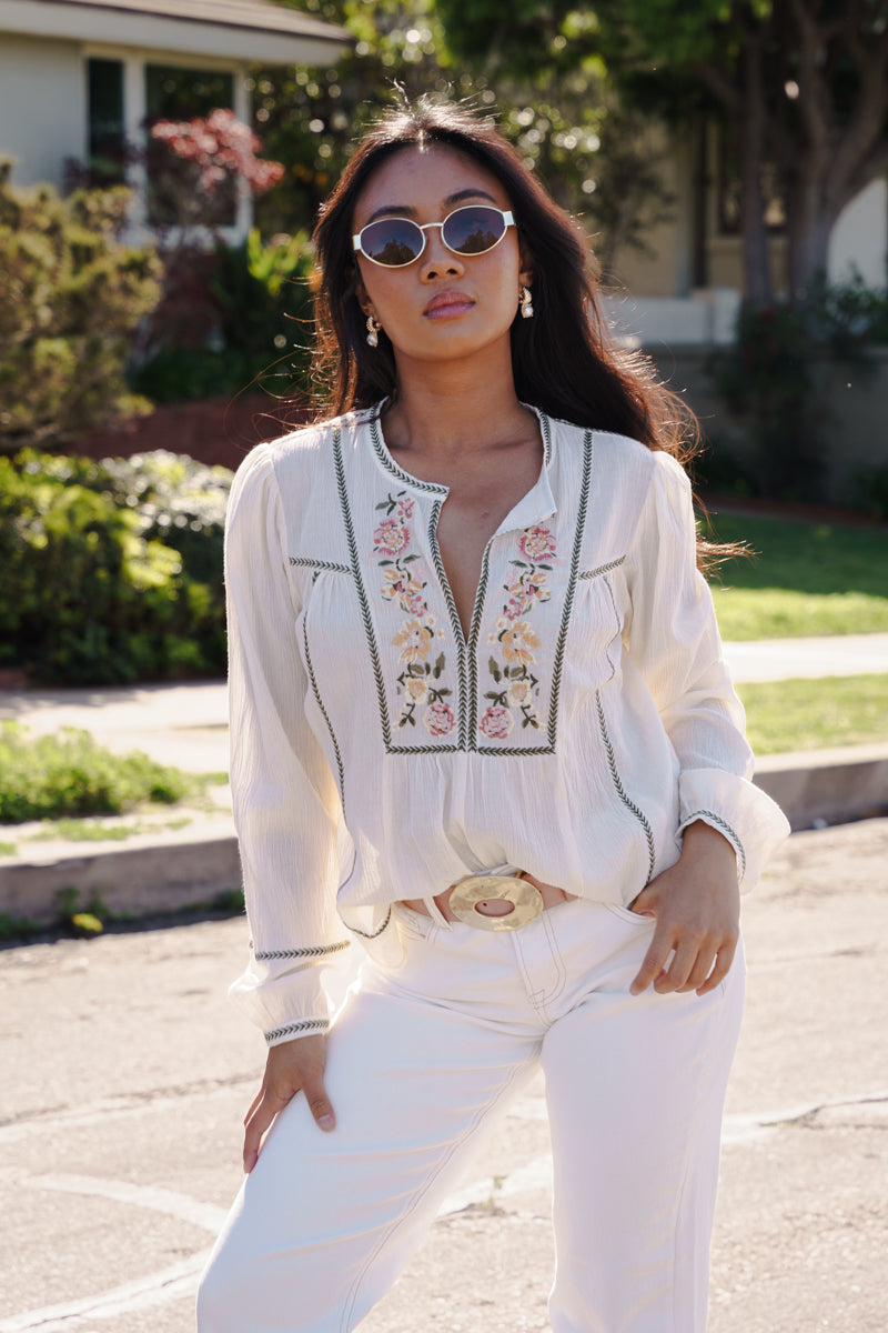 Katie Hammered Oval Buckle Belt Blush