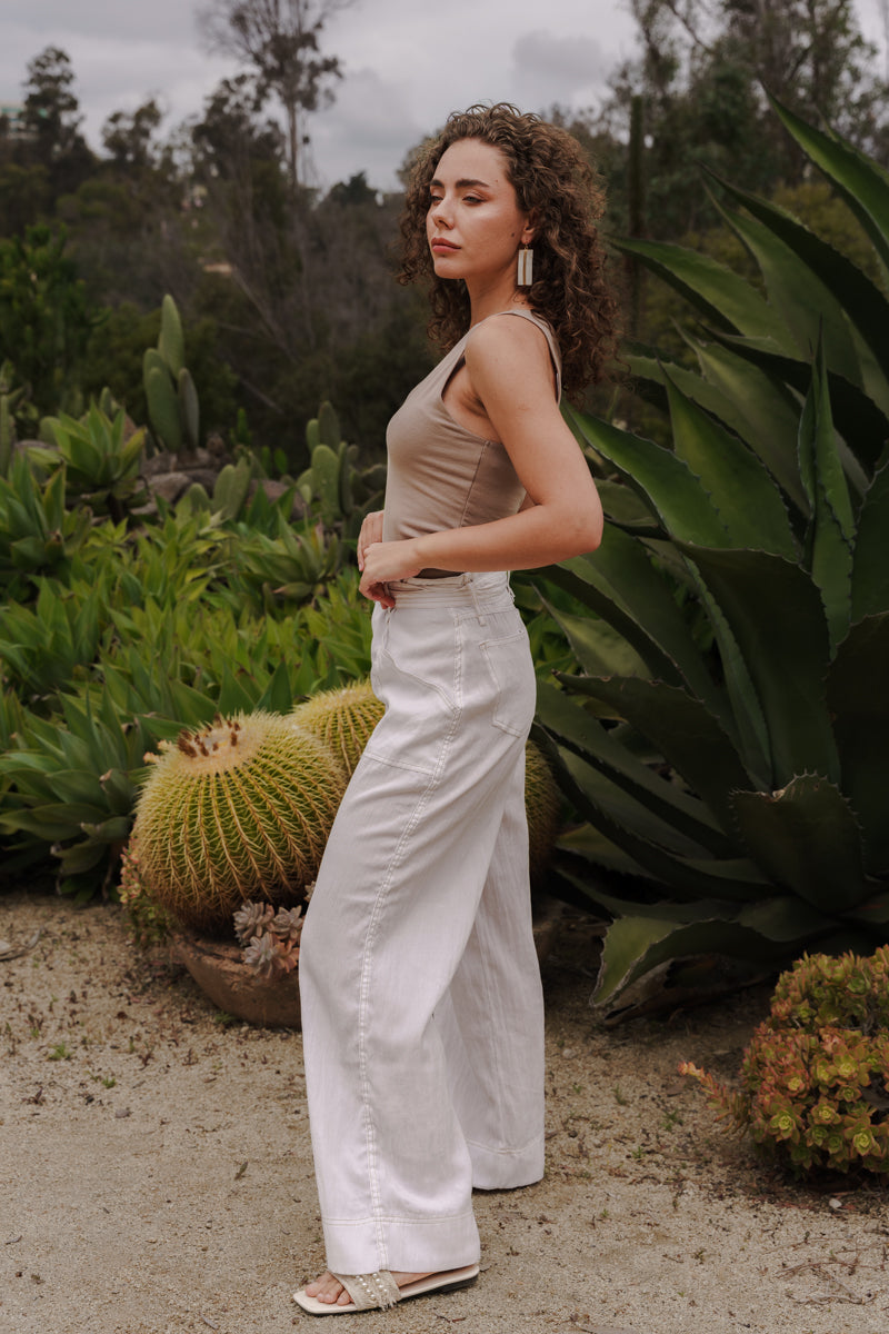 Palina Sleeveless Tank Top Taupe