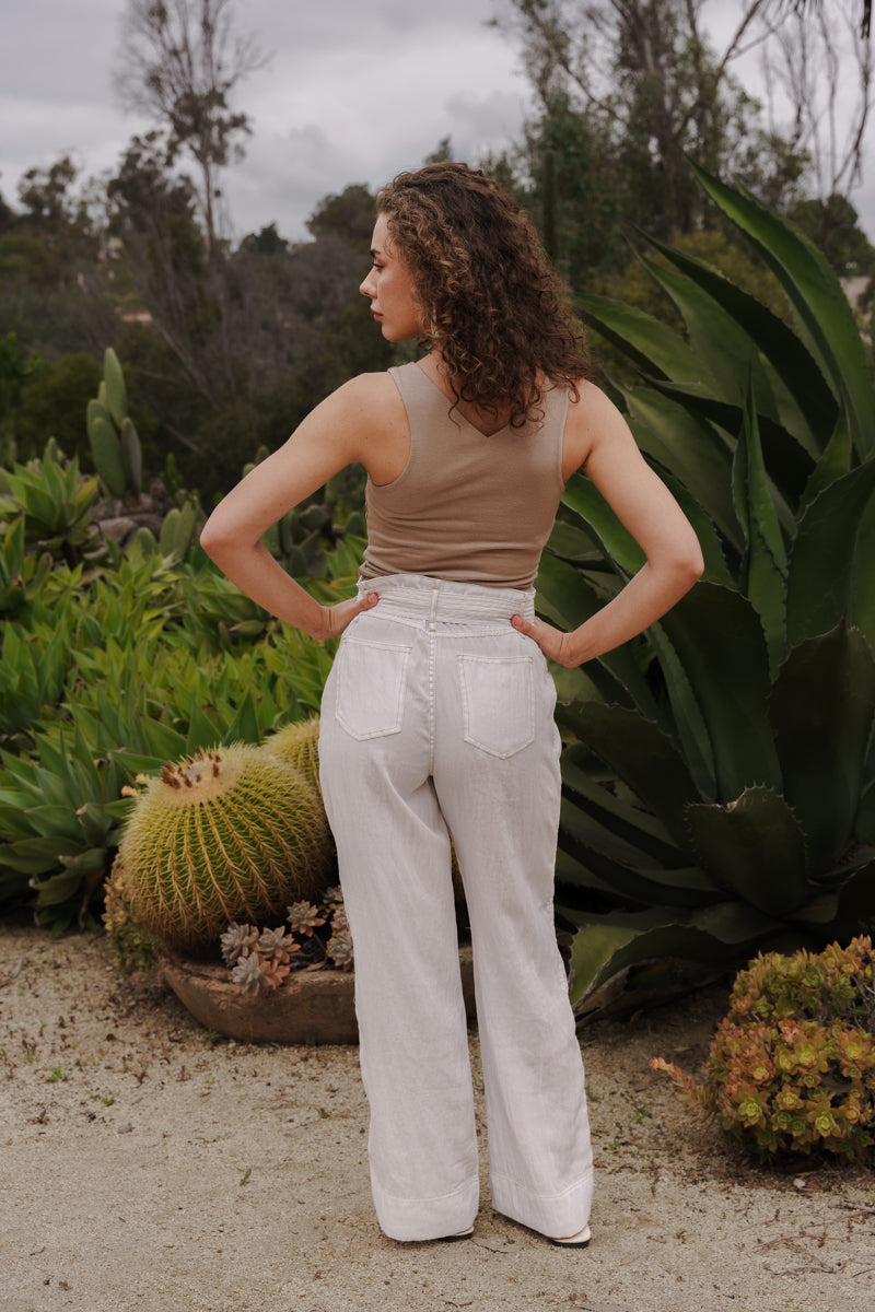 Palina Sleeveless Tank Top Taupe