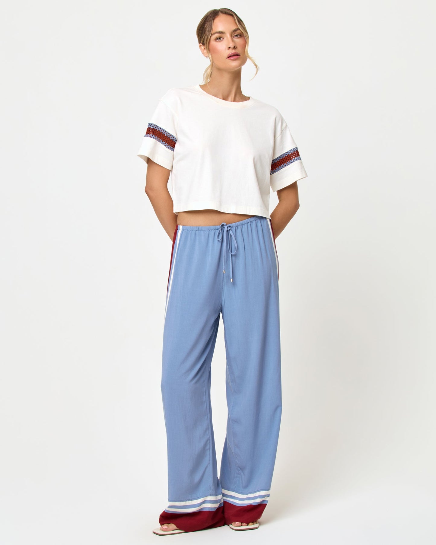 Core Top - Cream Chambray Fig