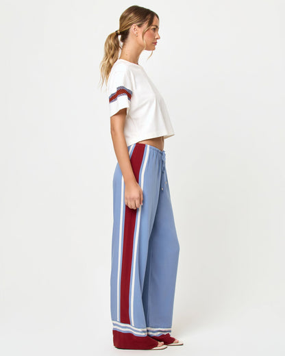 Core Top - Cream Chambray Fig
