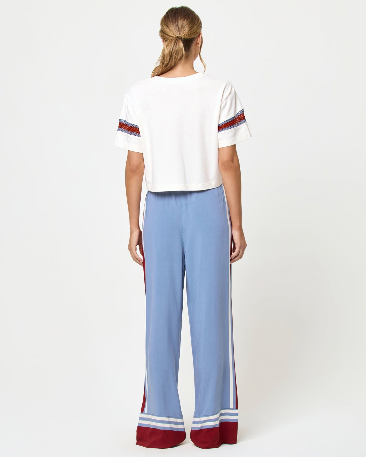 Core Top - Cream Chambray Fig