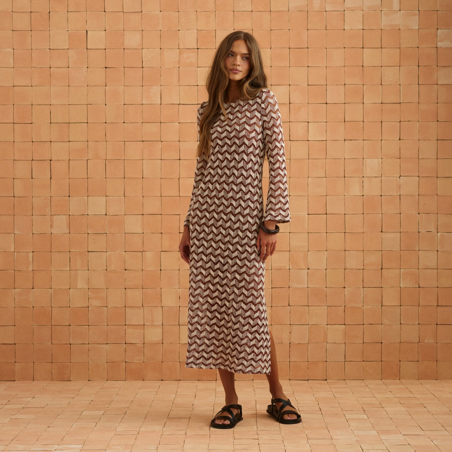Autumn Dress In Cinnamon Spice