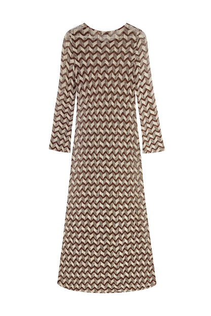 Autumn Dress In Cinnamon Spice