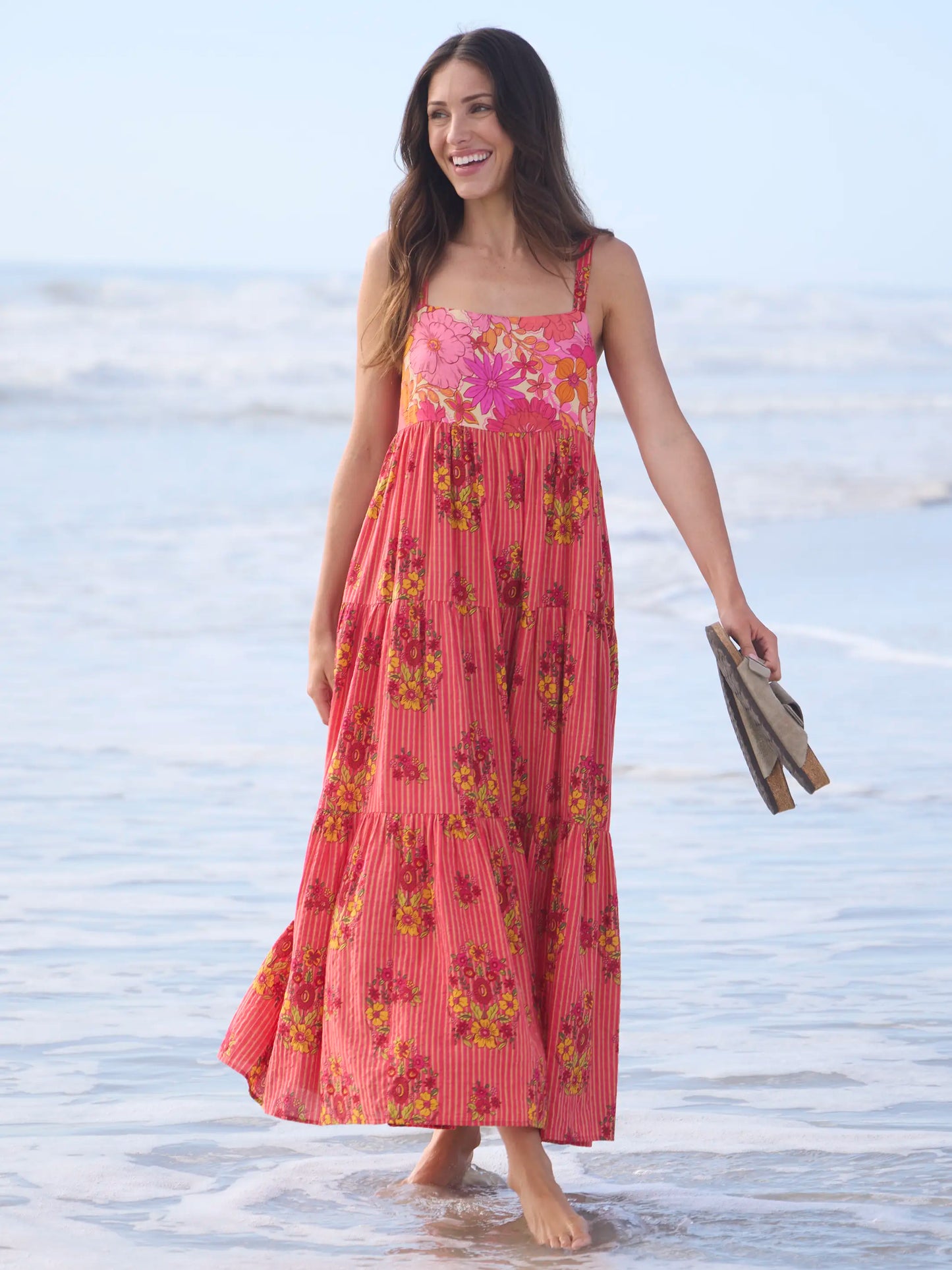 Patricia Maxi Dress - Jaipur Stripe Pink