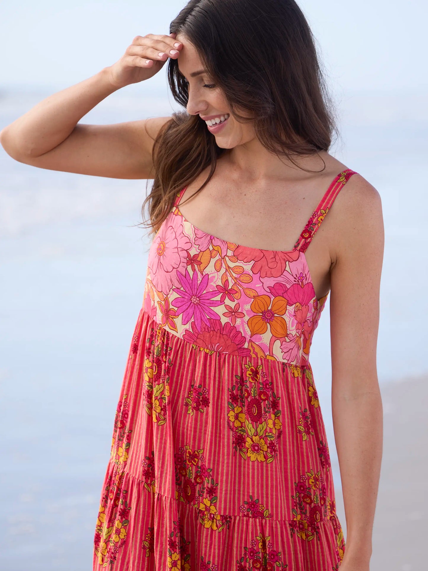 Patricia Maxi Dress - Jaipur Stripe Pink