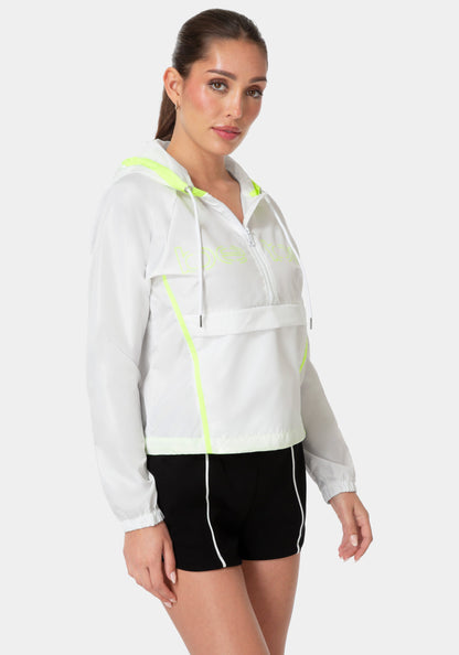 Bebe Half Zip Packable Woven Jacket