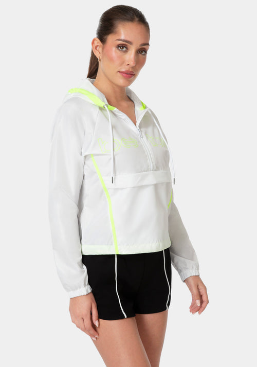 Bebe Half Zip Packable Woven Jacket