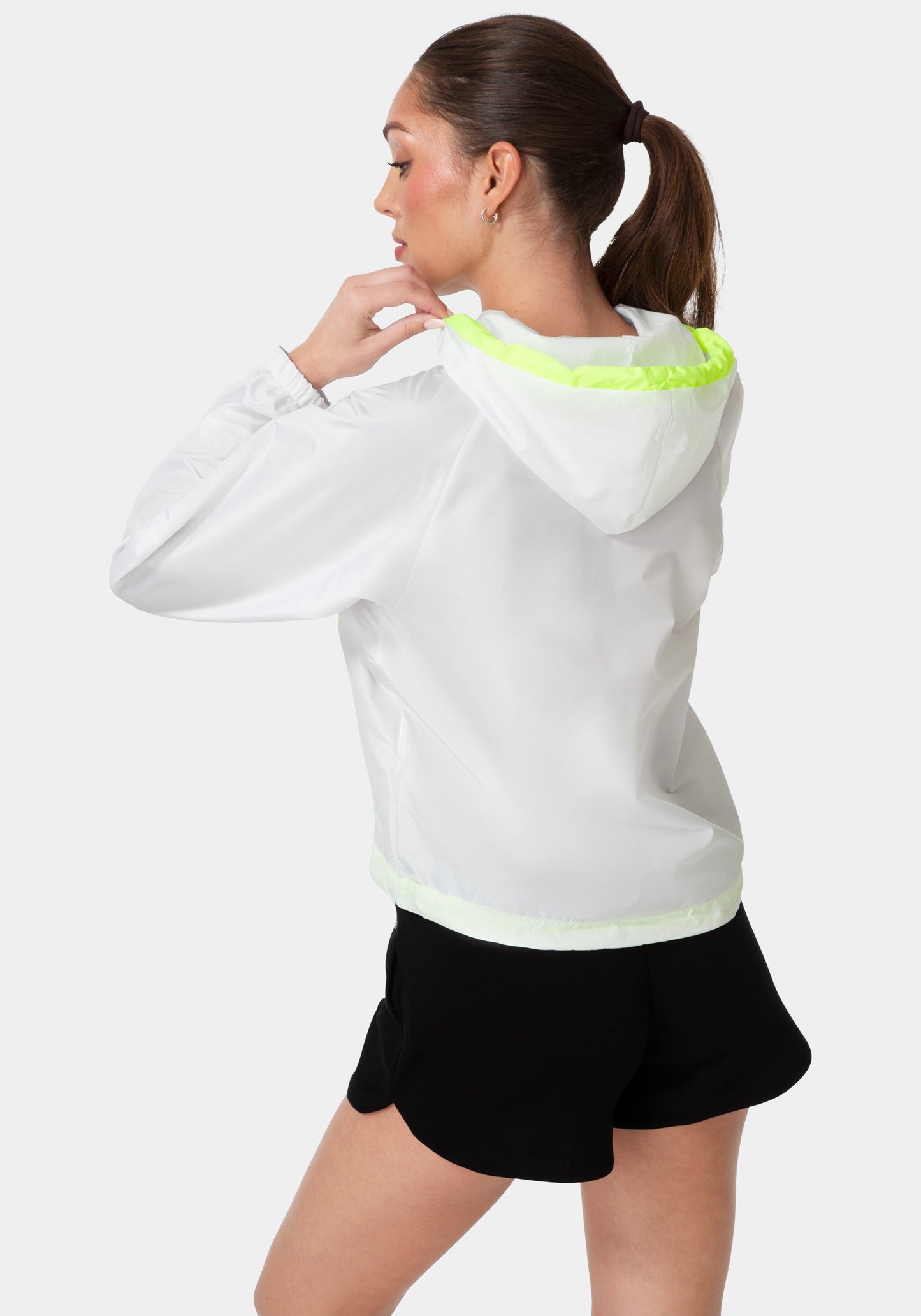 Bebe Half Zip Packable Woven Jacket