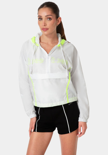 Bebe Half Zip Packable Woven Jacket