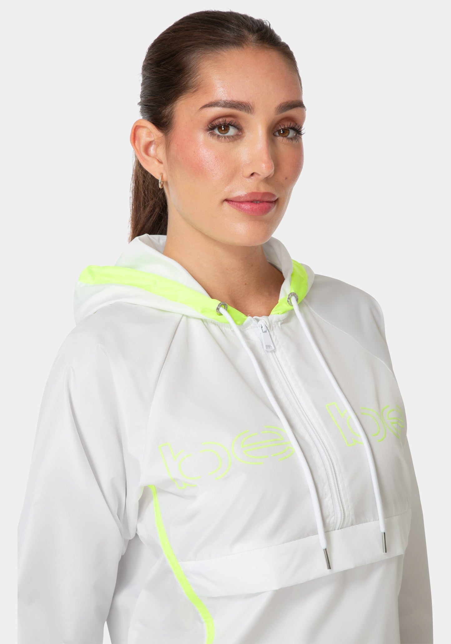 Bebe Half Zip Packable Woven Jacket