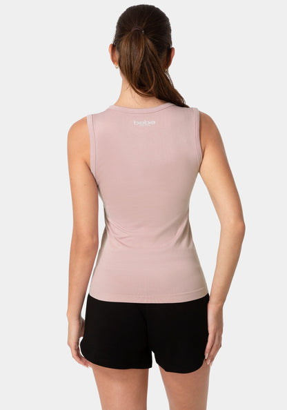 Double Front Seamless Tank With Foil Logo