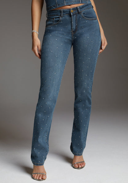 The Embellished Straight Leg