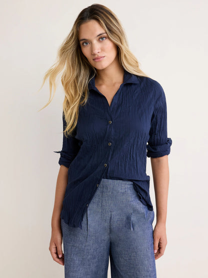 nz by NIC+ZOE Core Cotton Crinkle Shirt