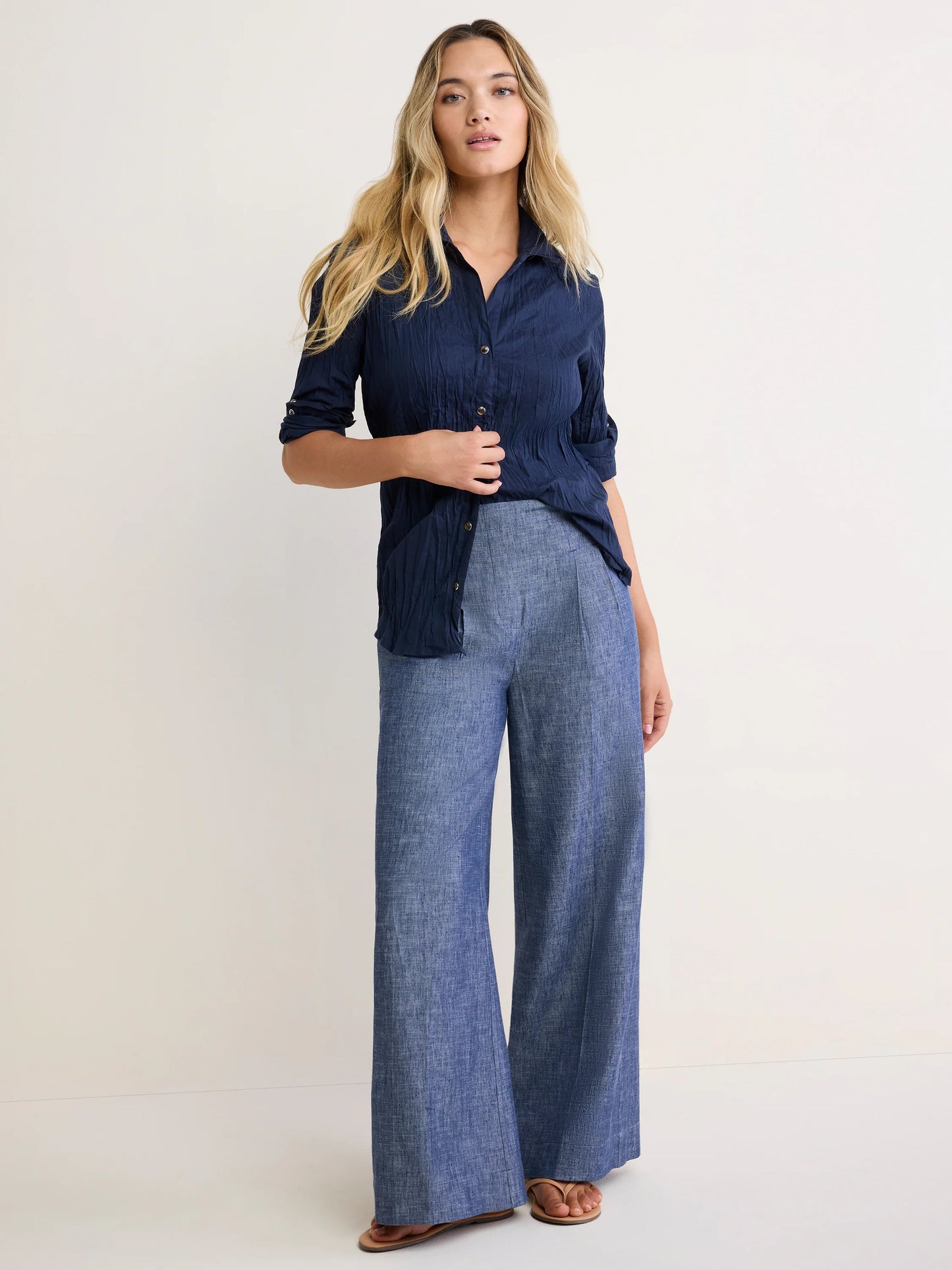 nz by NIC+ZOE Core Cotton Crinkle Shirt