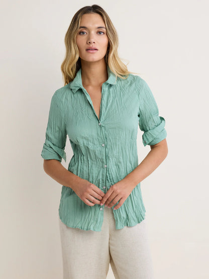 nz by NIC+ZOE Core Cotton Crinkle Shirt
